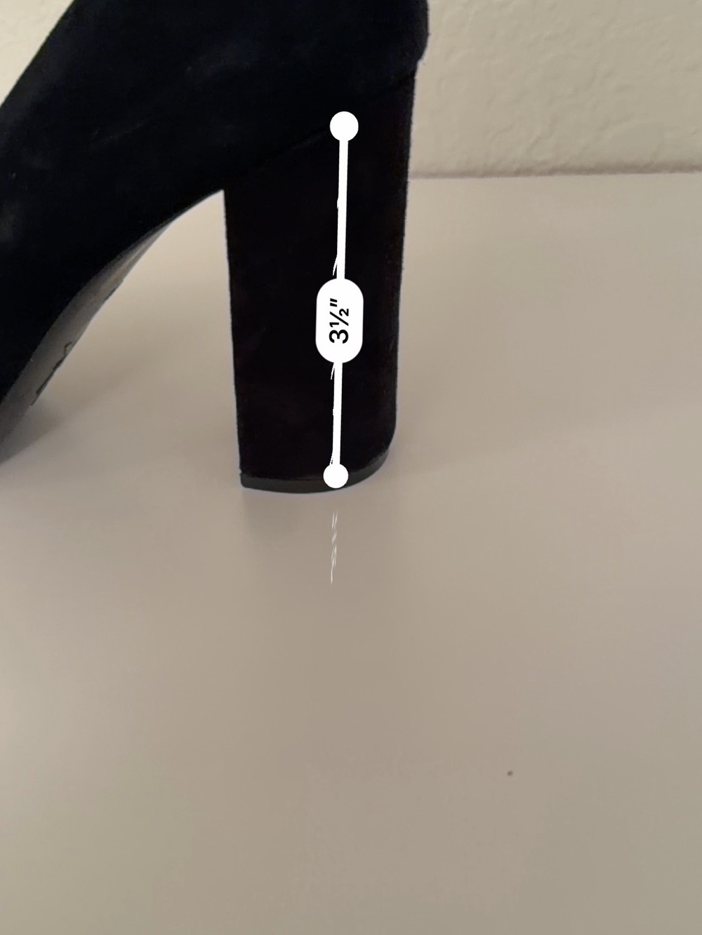 Nine West black suede block heels - Picture 8 of 8